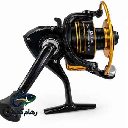 چرخ-ماهیگیری-قزلی-km3000-مشکی-طلایی